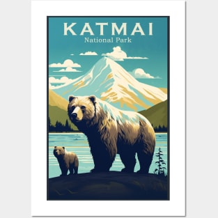 Katmai National Park Travel Poster Posters and Art